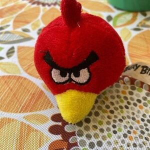 Angry Birds Space Flingers Plush Pencil Topper Finger Puppet 2” Red Bird New